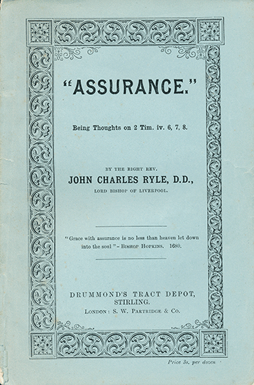 Cover for Assurance tract